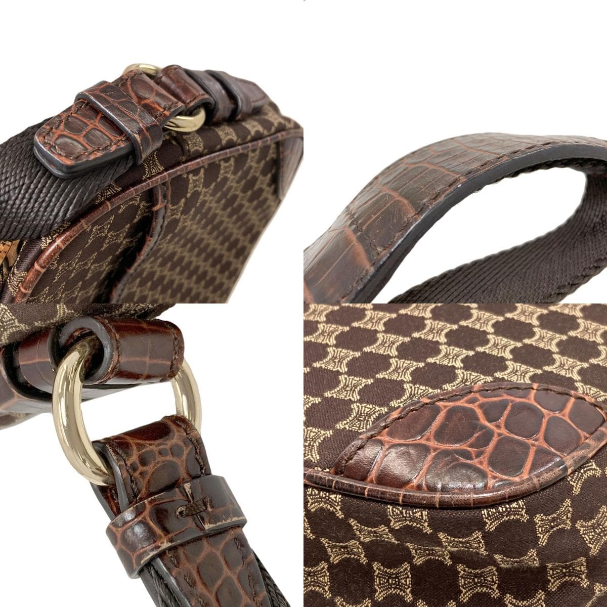 Celine Macadam Pattern Shoulder Bag Canvas Ladies [Used] [CELINE] 9