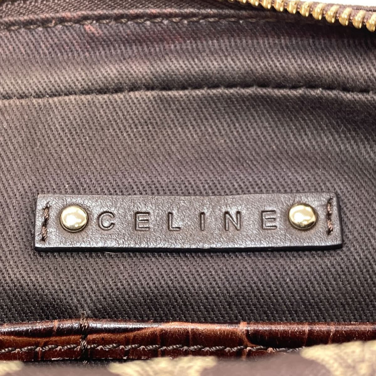 Celine Macadam Pattern Shoulder Bag Canvas Ladies [Used] [CELINE] 6