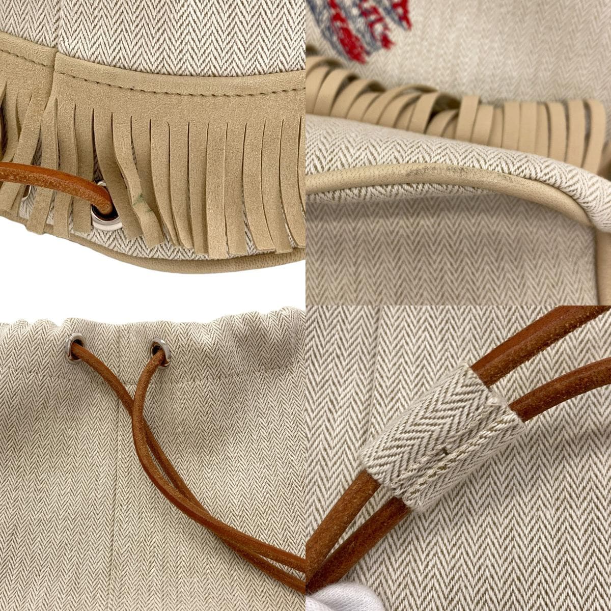 Hermes Tippy Shoulder Bag Canvas Ladies [Used] [HERMES] 9