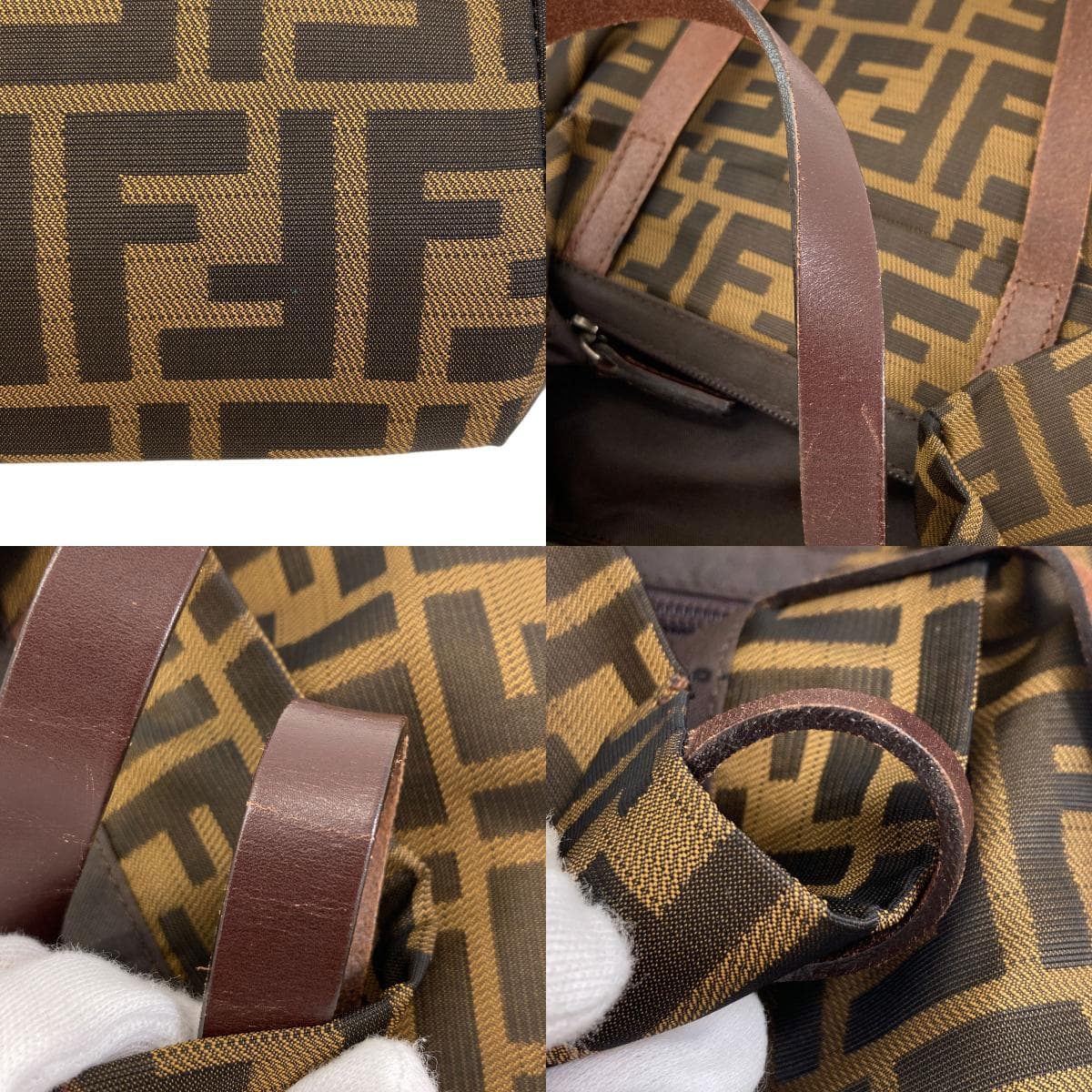 Fendi Zucchino Pattern Handbag Canvas Ladies [Used] [FENDI] 9