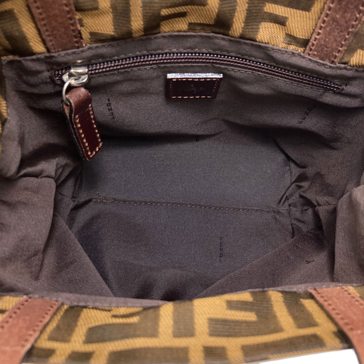 Fendi Zucchino Pattern Handbag Canvas Ladies [Used] [FENDI] 5