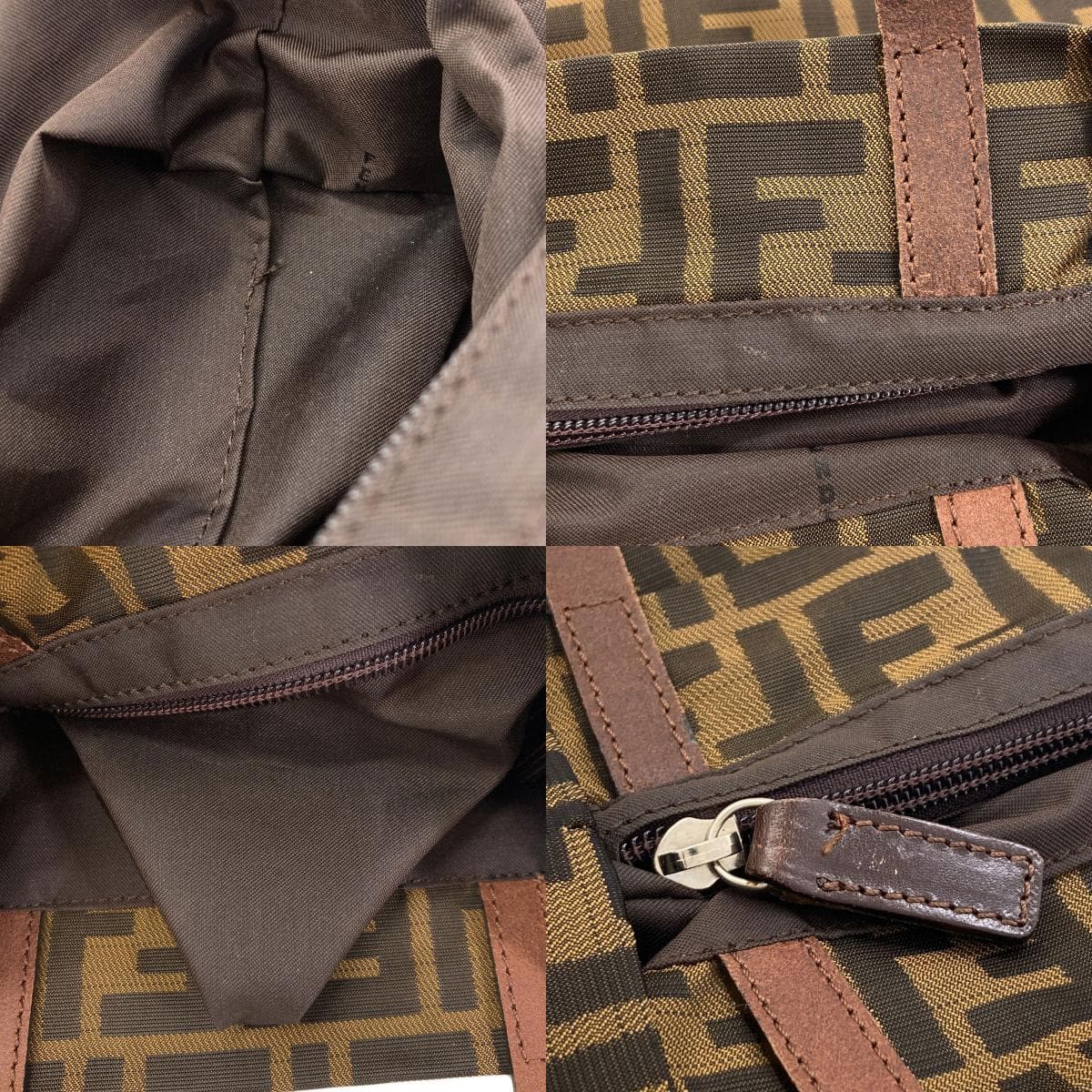Fendi Zucchino Pattern Handbag Canvas Ladies [Used] [FENDI] 8