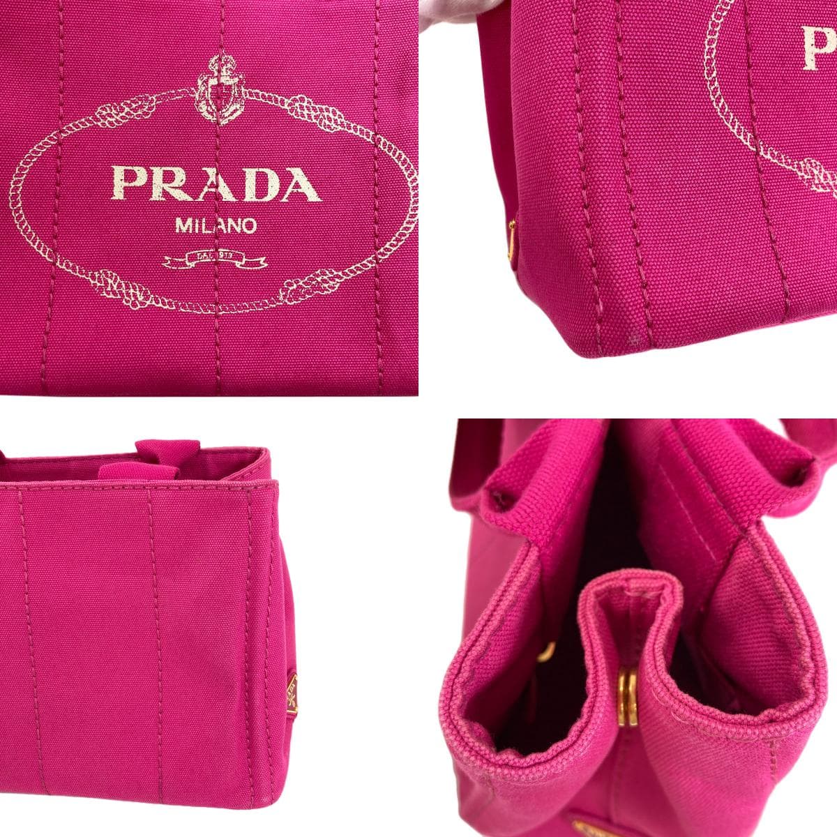 Prada Canapa Handbag Canvas Ladies [Used] [PRADA] 8