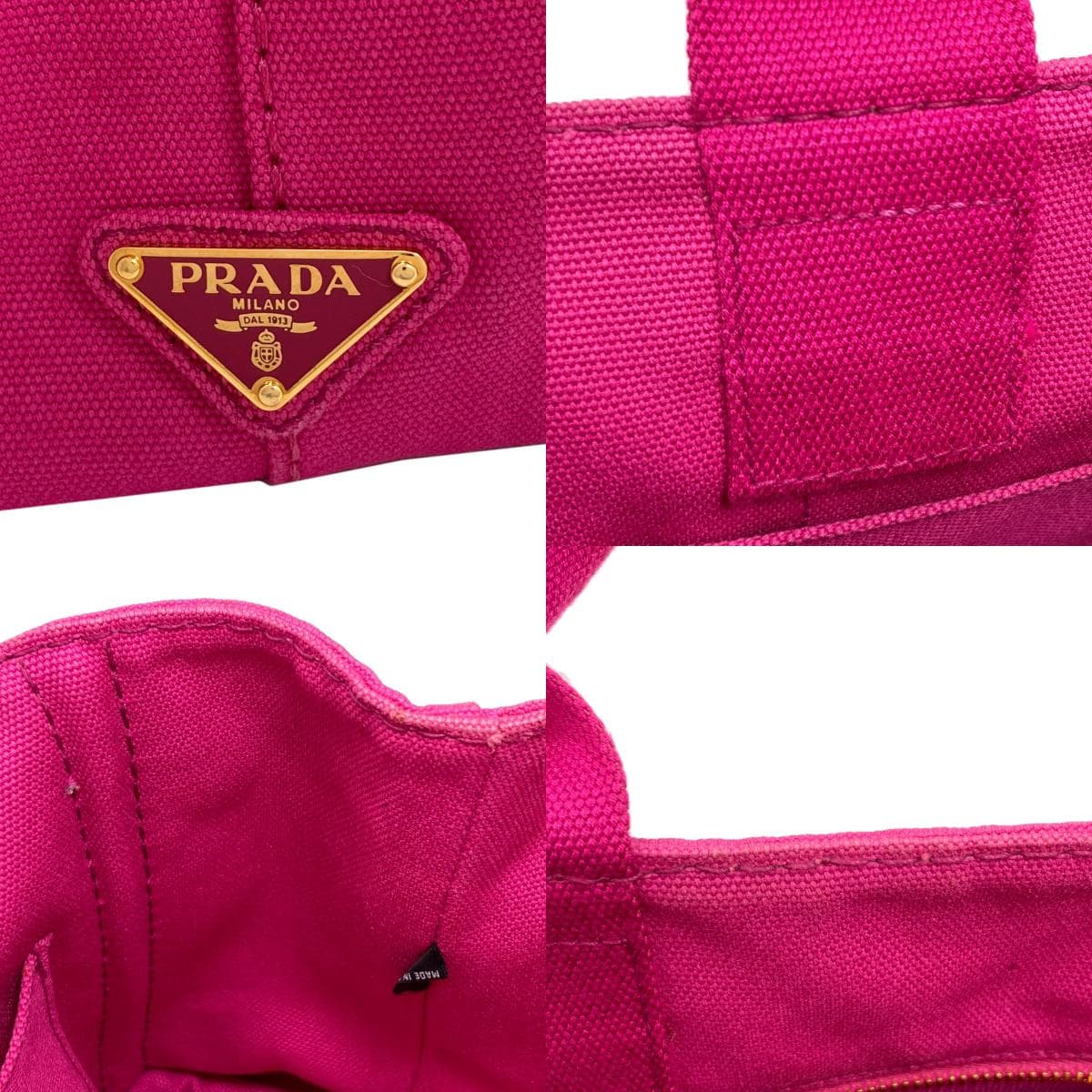 Prada Canapa Handbag Canvas Ladies [Used] [PRADA] 6