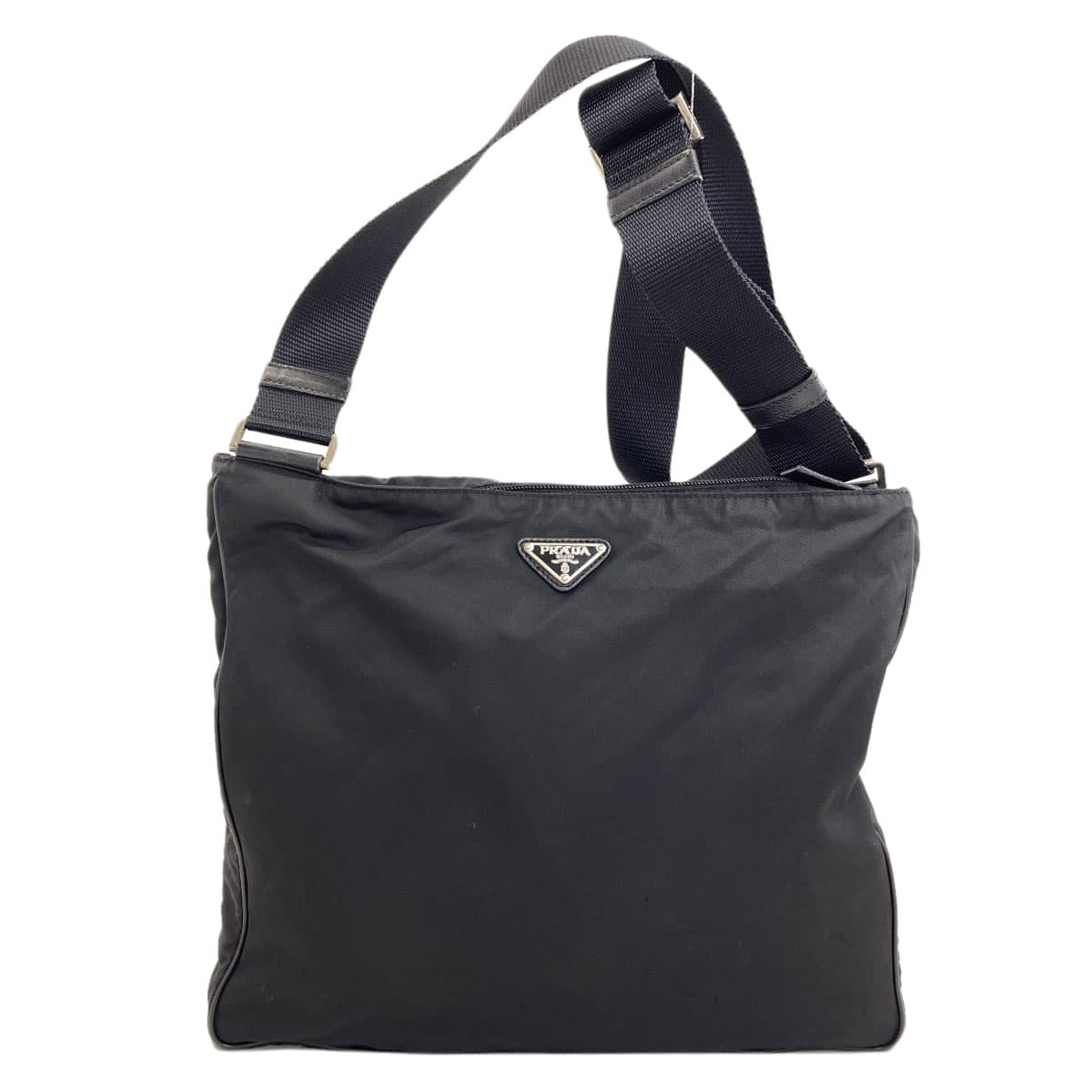 Prada logo hardware shoulder bag made of nylon material for women [Used] [PRADA]
