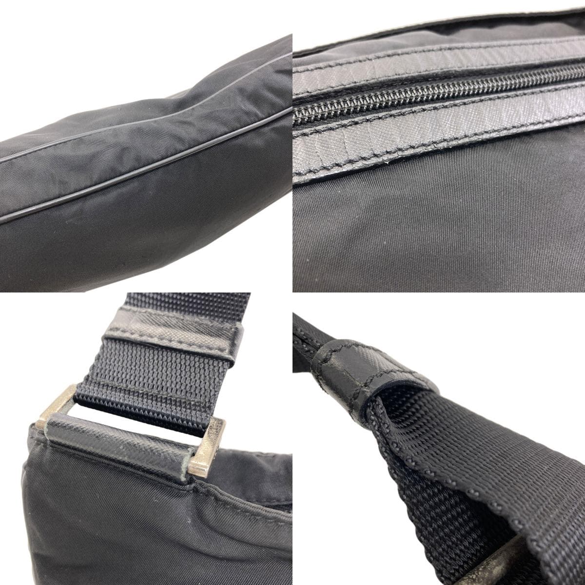 Prada logo hardware shoulder bag made of nylon material for women [Used] [PRADA] 8