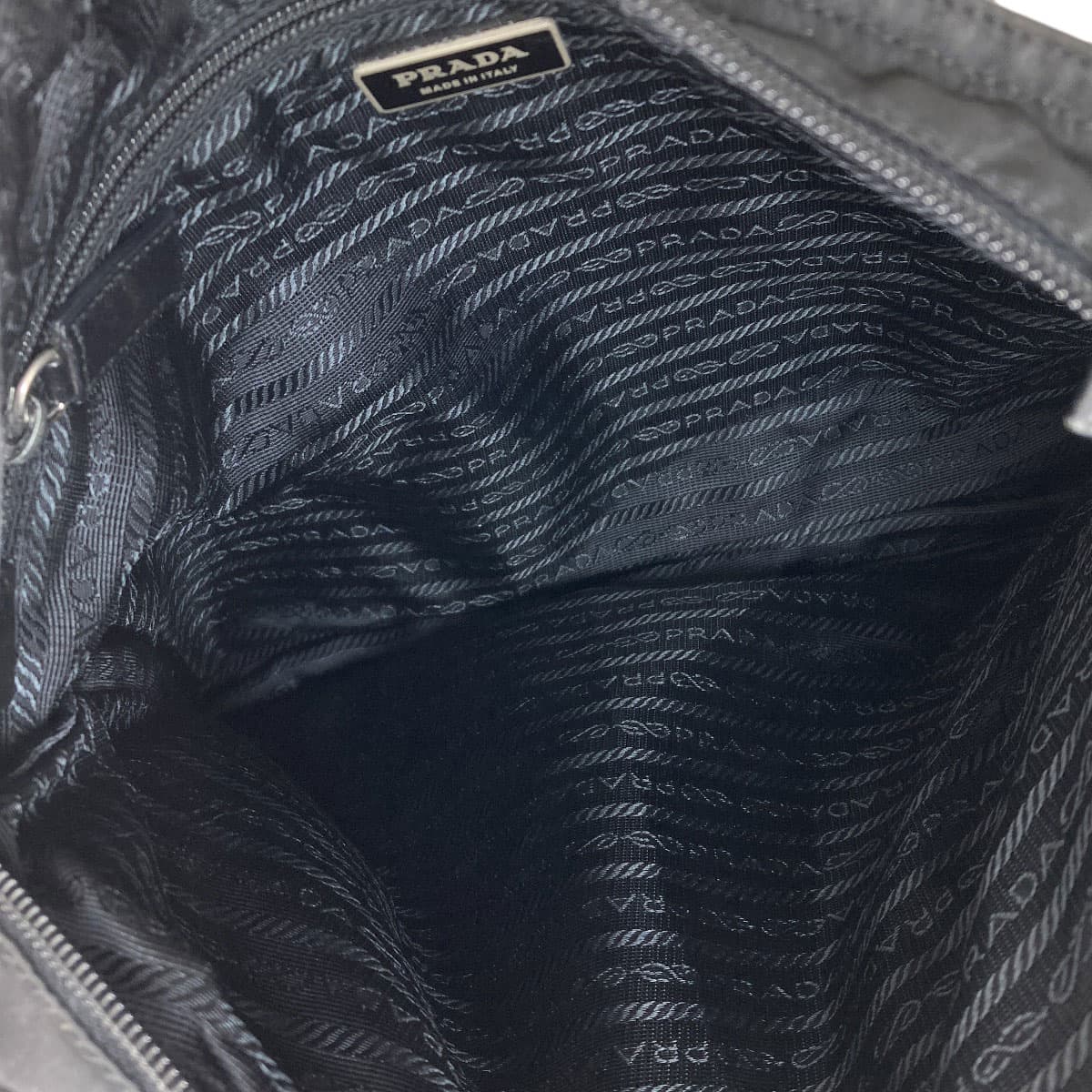 Prada logo hardware shoulder bag made of nylon material for women [Used] [PRADA] 5