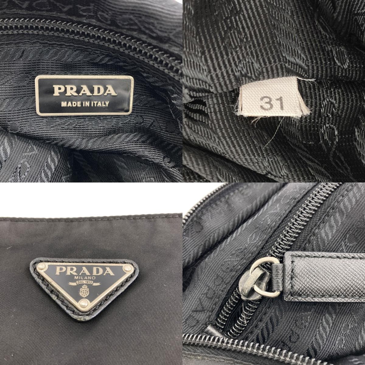 Prada logo hardware shoulder bag made of nylon material for women [Used] [PRADA] 6