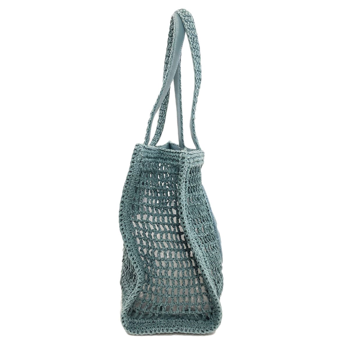 Tory Burch Ella Crochet Small Tote Bag Paper Raffia Ladies [Used] [Tory Burch] 3