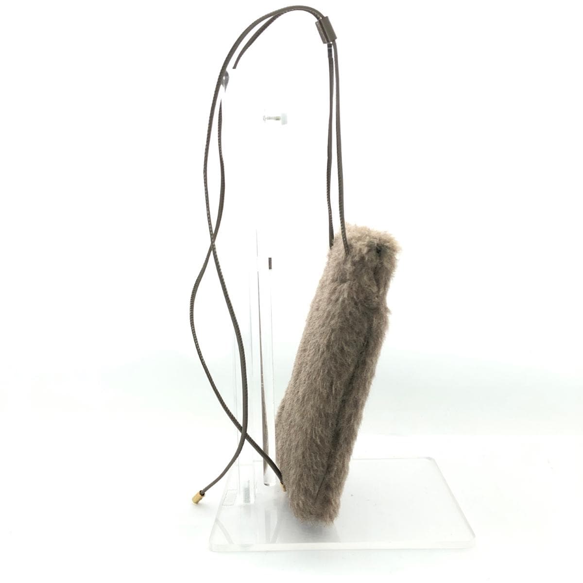 MAX MARA shoulder bag in good condition, brown fur, women's crossbody bag 2