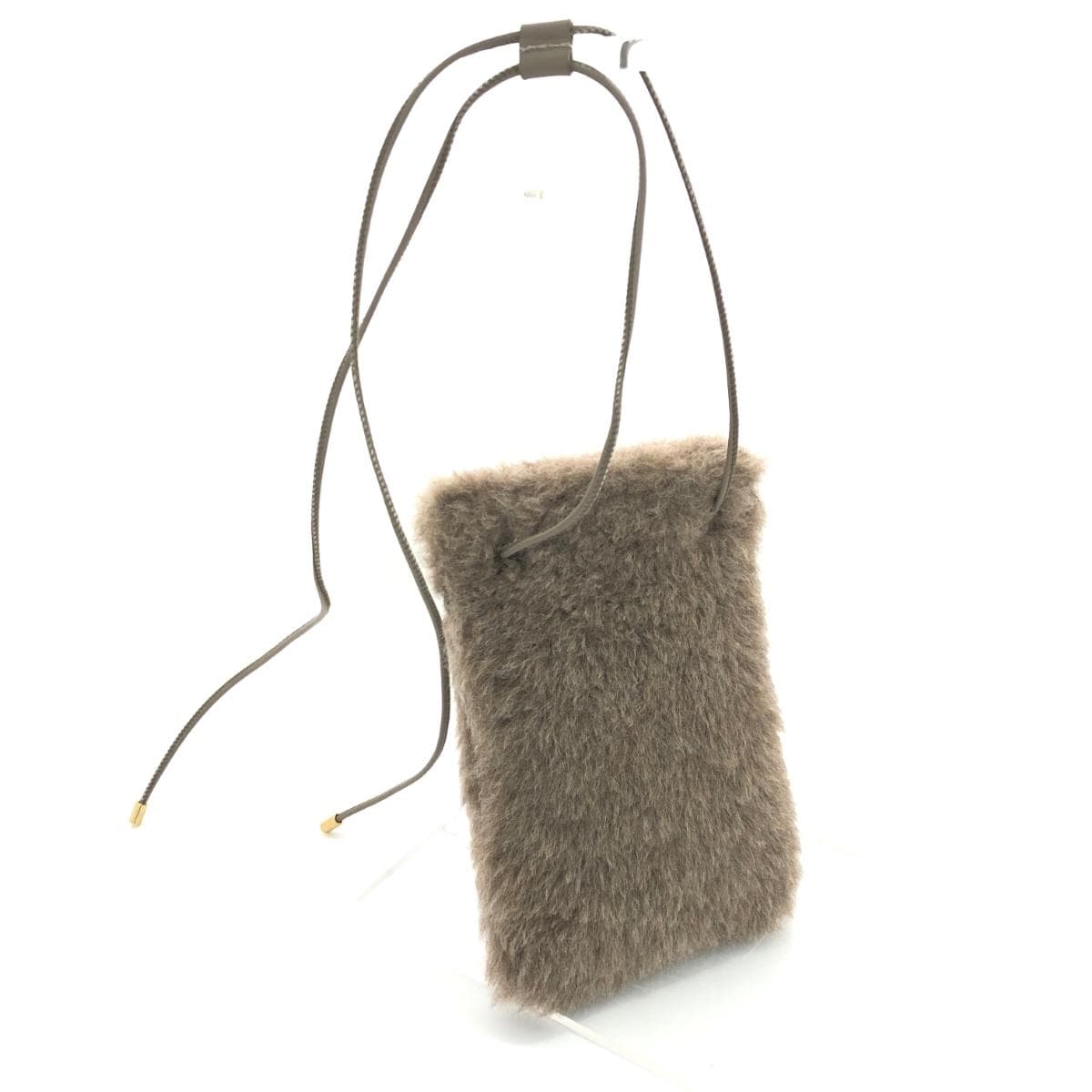 MAX MARA shoulder bag in good condition, brown fur, women's crossbody bag 3