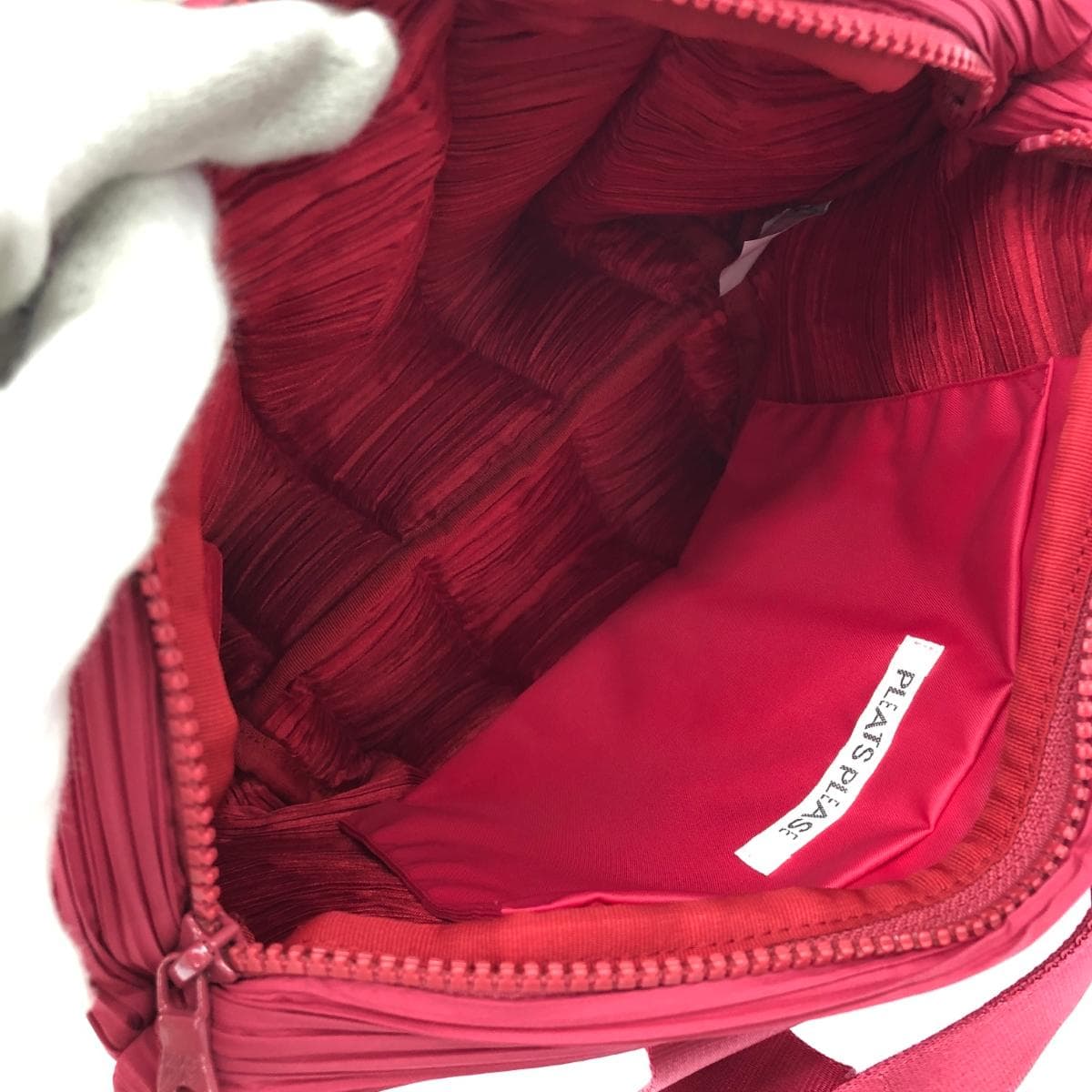 PLEATS PLEASE handbag in excellent condition PP84-AG565 pink women's bag 5