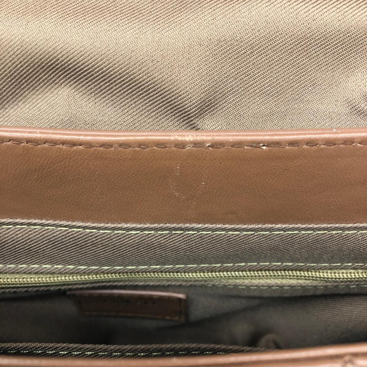 LOWELL things 2WAY bag in good condition, brown leather quilting, multifunctional bag 7