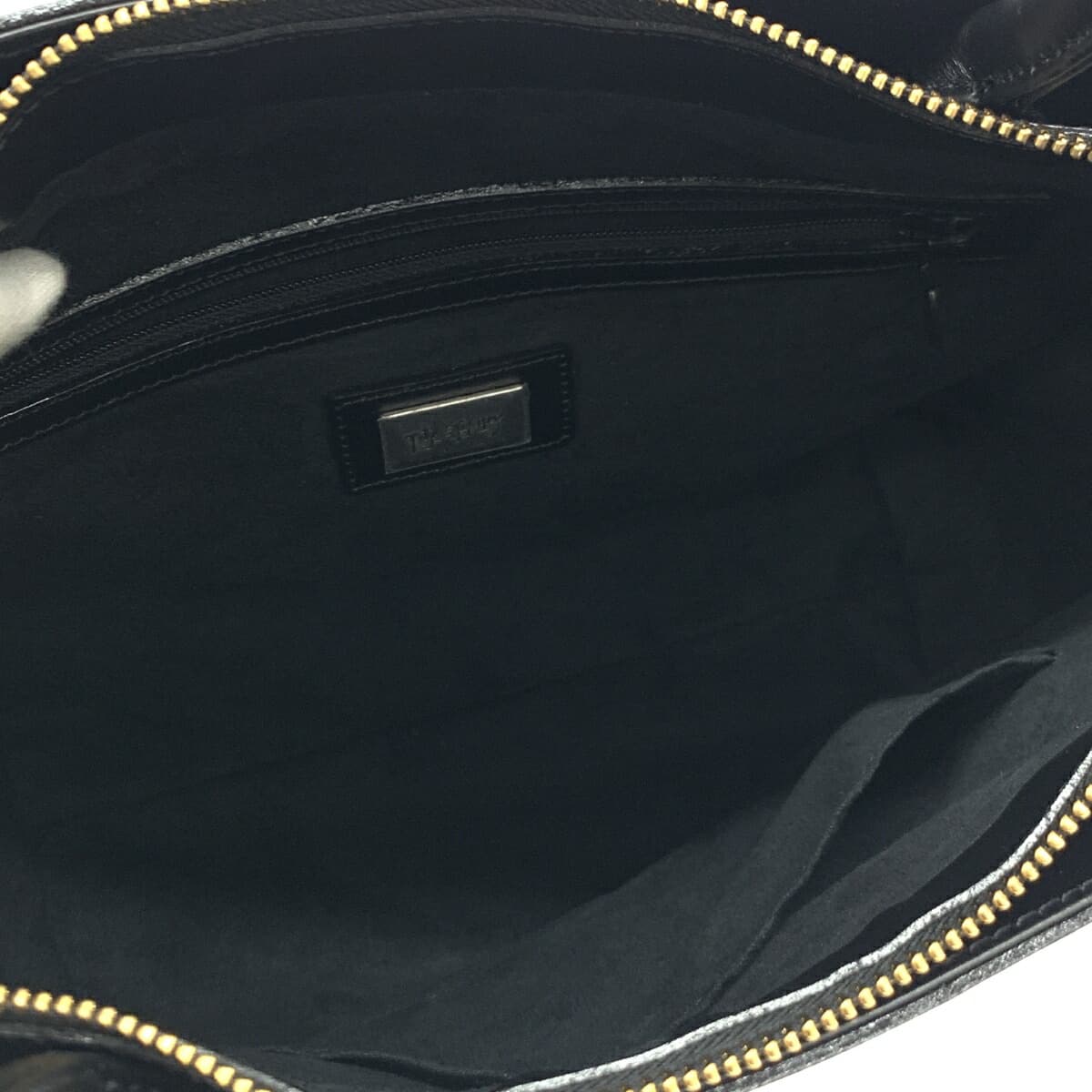 Denhamano 2WAY handbag in good condition, black leather with hair-on-hide leopard accents, multifunctional bag for women 5