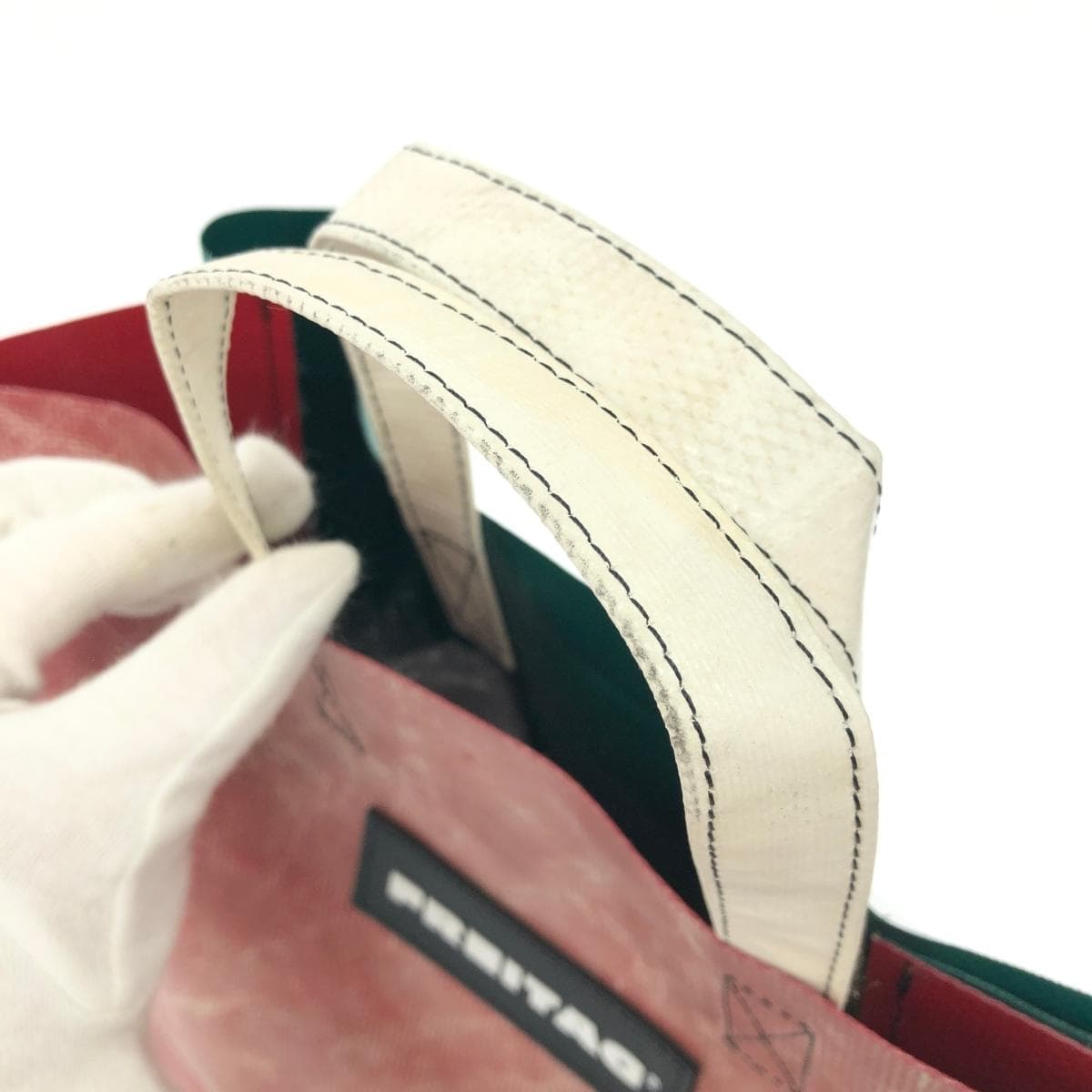 FREITAG MIAMI VICE TWO FACE EDITION tote bag in good condition F52 red/green unisex bag 5