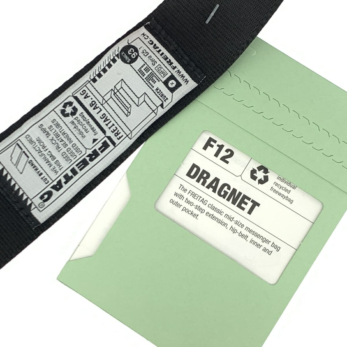 FREITAG F12 DRAGNET Shoulder Bag Unused Item Red × Green Recycled Material Messenger Men's Dragnet 6