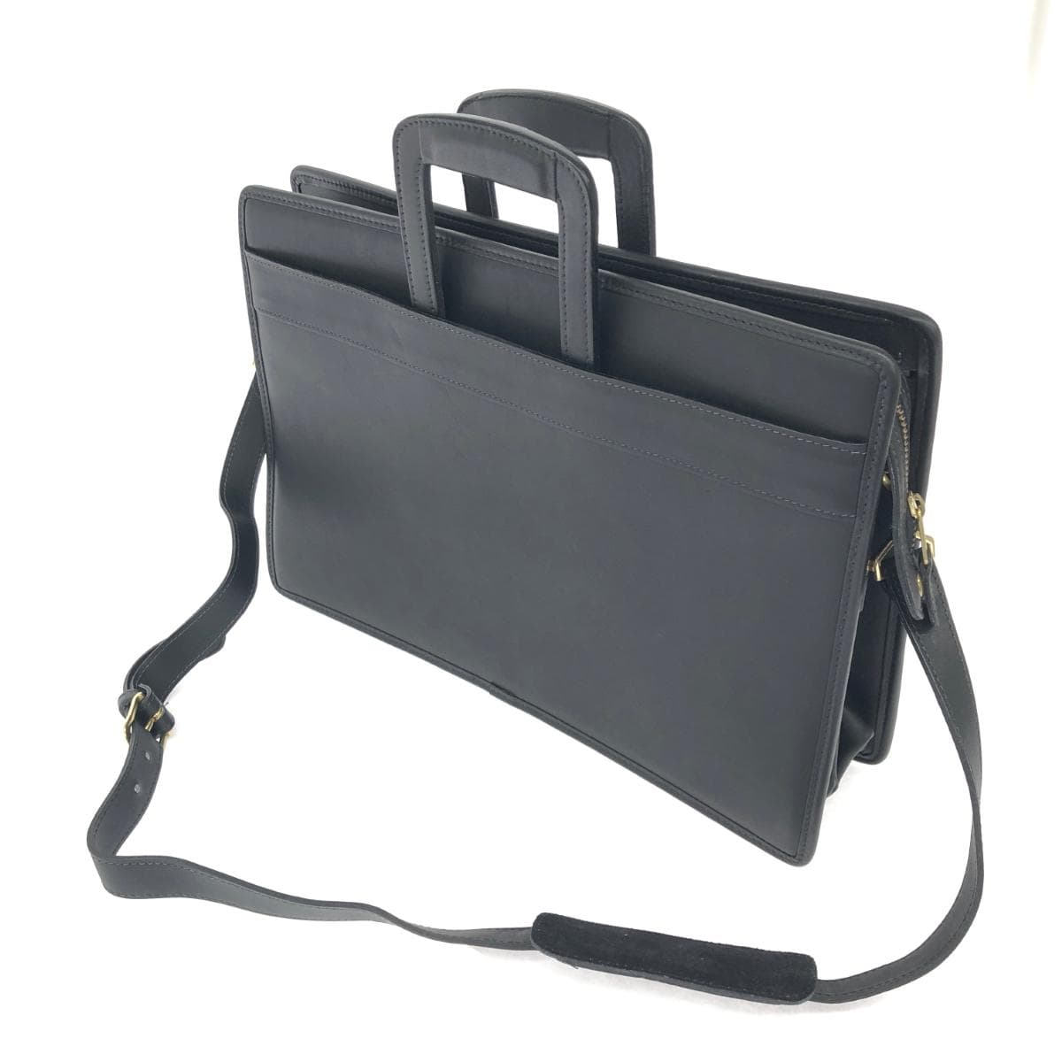 COACH Senator Briefcase Business Bag 5351 Black Grained Cowhide Leather Men's Briefcase Bag Document Bag A4 3