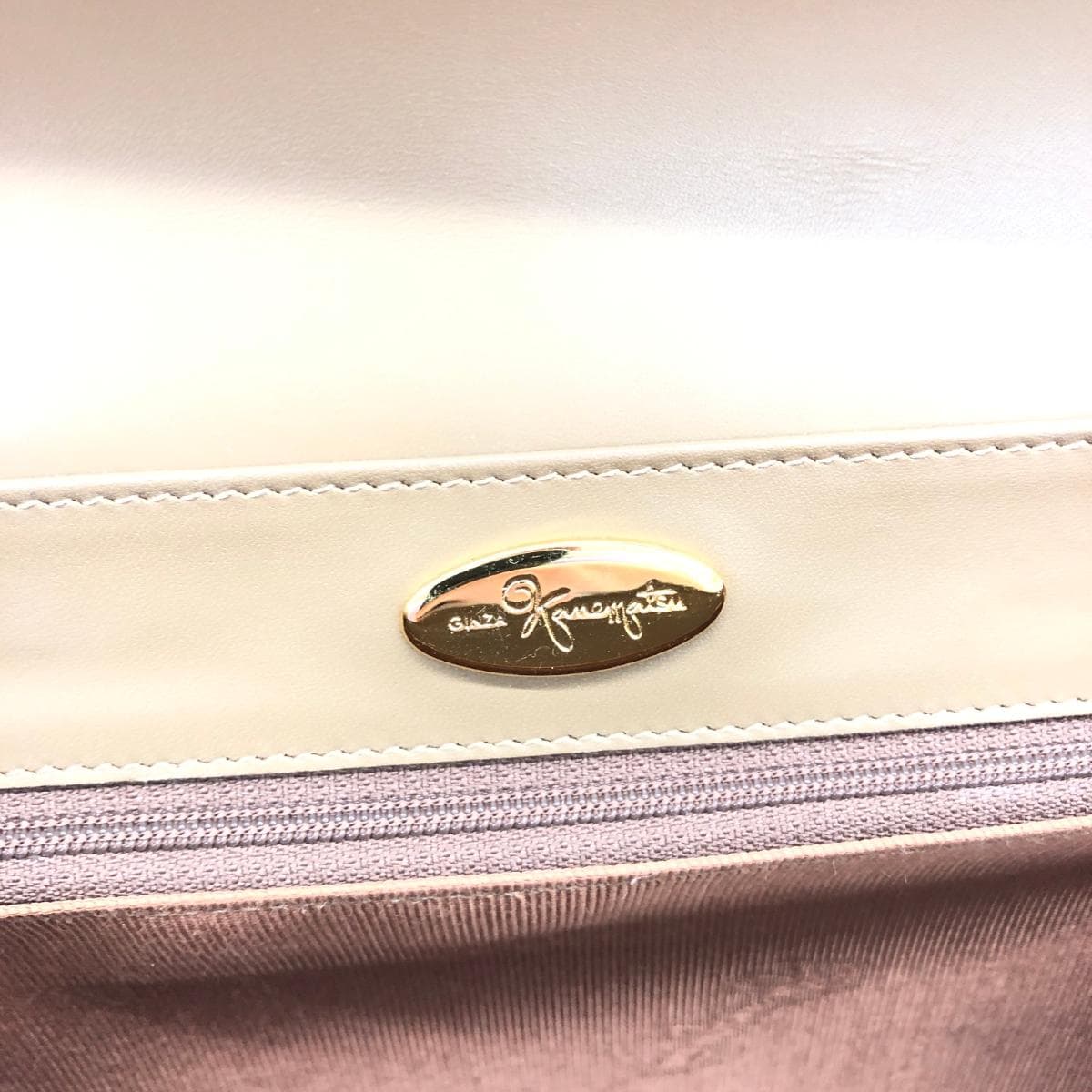 Ginza Kanematsu Tote Bag Brown Suede Quilting Ladies Bag 10