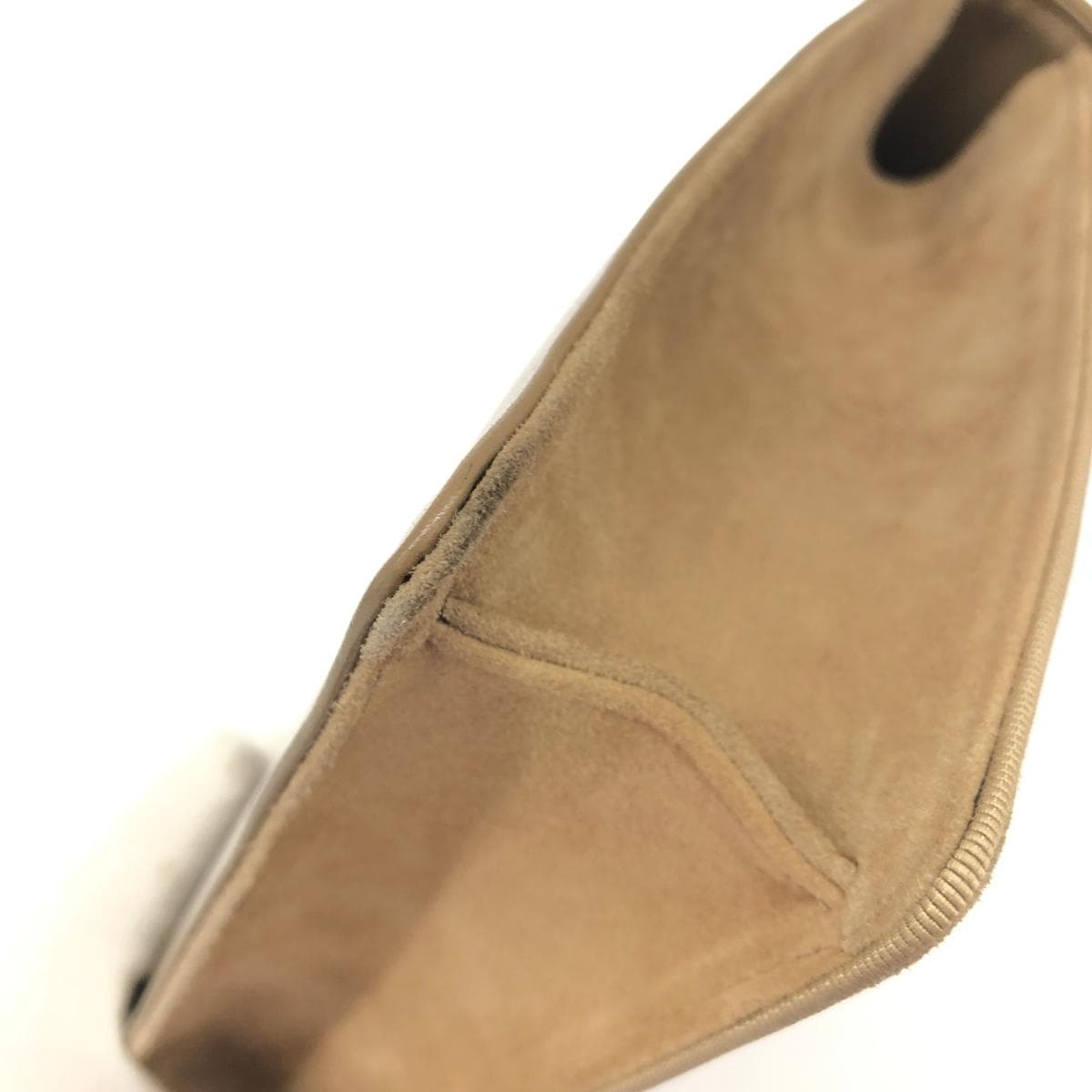 Ginza Kanematsu Tote Bag Brown Suede Quilting Ladies Bag 9