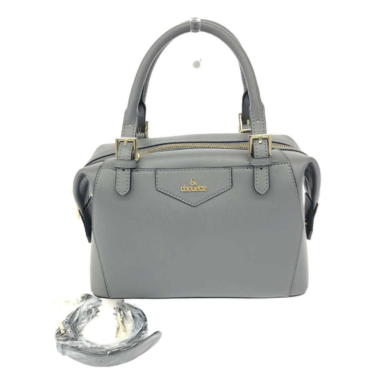 Samantha & Chouette 2WAY bag like new gray PVC women's multifunctional bag