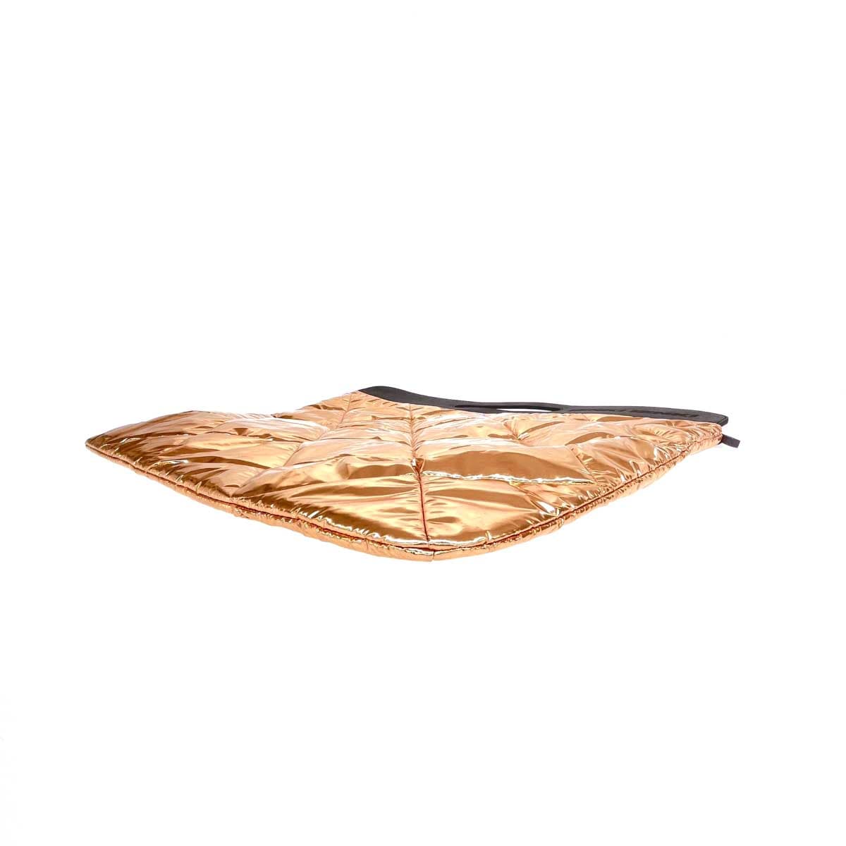 IENKI IENKI handbag in good condition, orange nylon, integrated handle, metallic quilting, padded, ladies' bag 2