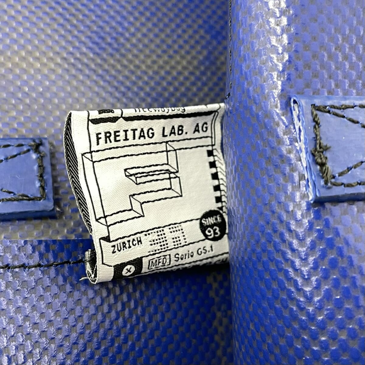 FREITAG Miami Vice Tote Bag Like New MIMI VICE/F52 Blue Solid Blue Men's Bag 7