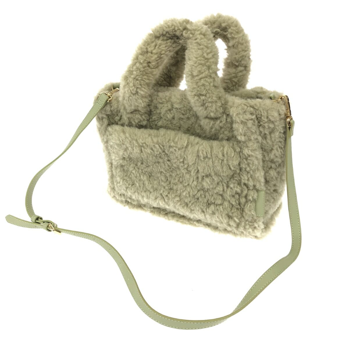 Samantha Thavasa 2WAY Handbag Good Condition Green Boa Women's Multifunctional Bag 3