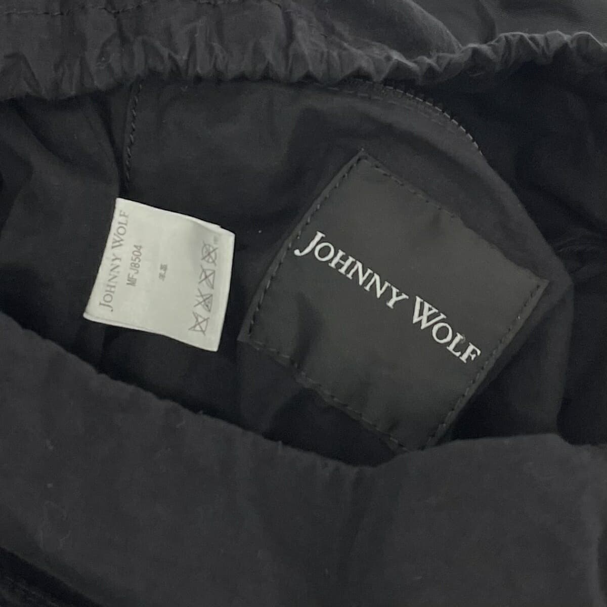 JOHNNY WOLF Backpack Black Leather Men's Backpack bag 7