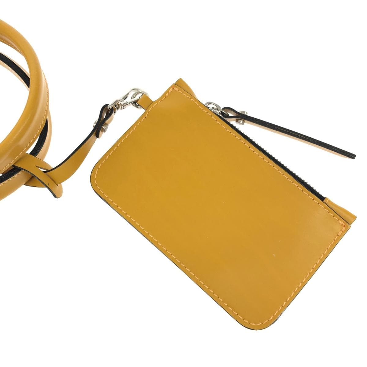 GIANNI CHIARINI 2WAY bag in excellent condition with pouch, yellow, for ladies 8