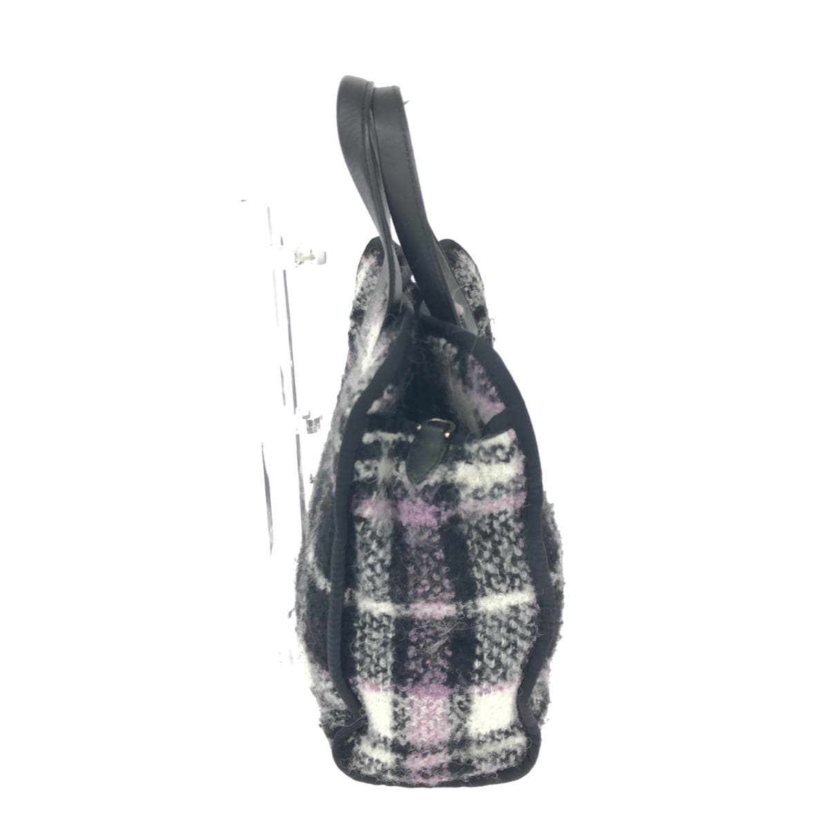 Kate Spade 2WAY bag in good condition, black, fur check, women's multifunctional bag 2