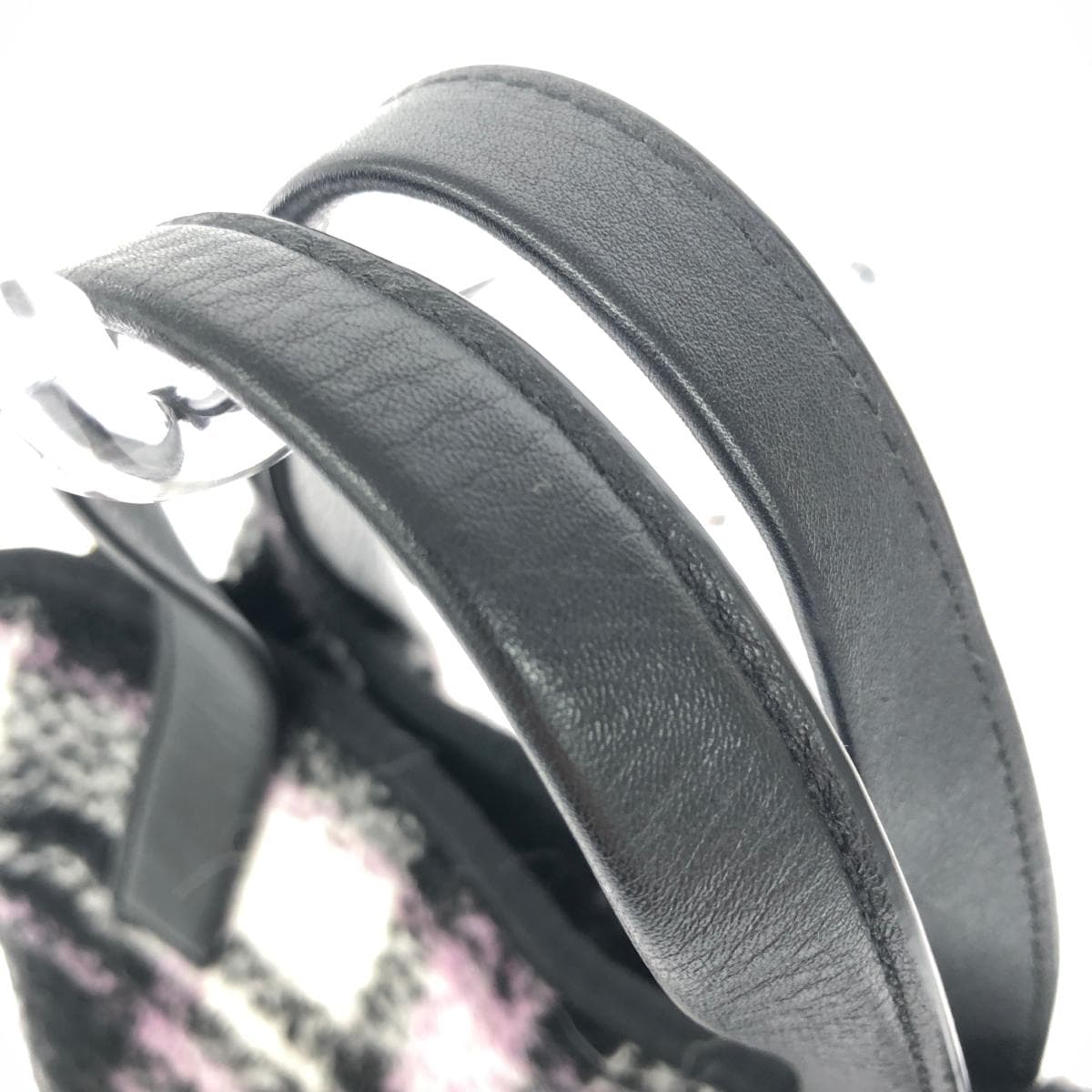 Kate Spade 2WAY bag in good condition, black, fur check, women's multifunctional bag 4