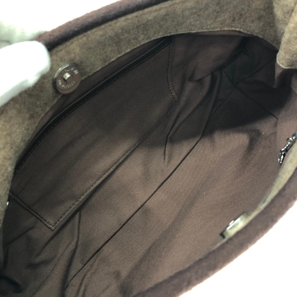 kidsbyKitamura Handbag Brown/Beige Felt Pouch Set Women's bag 6