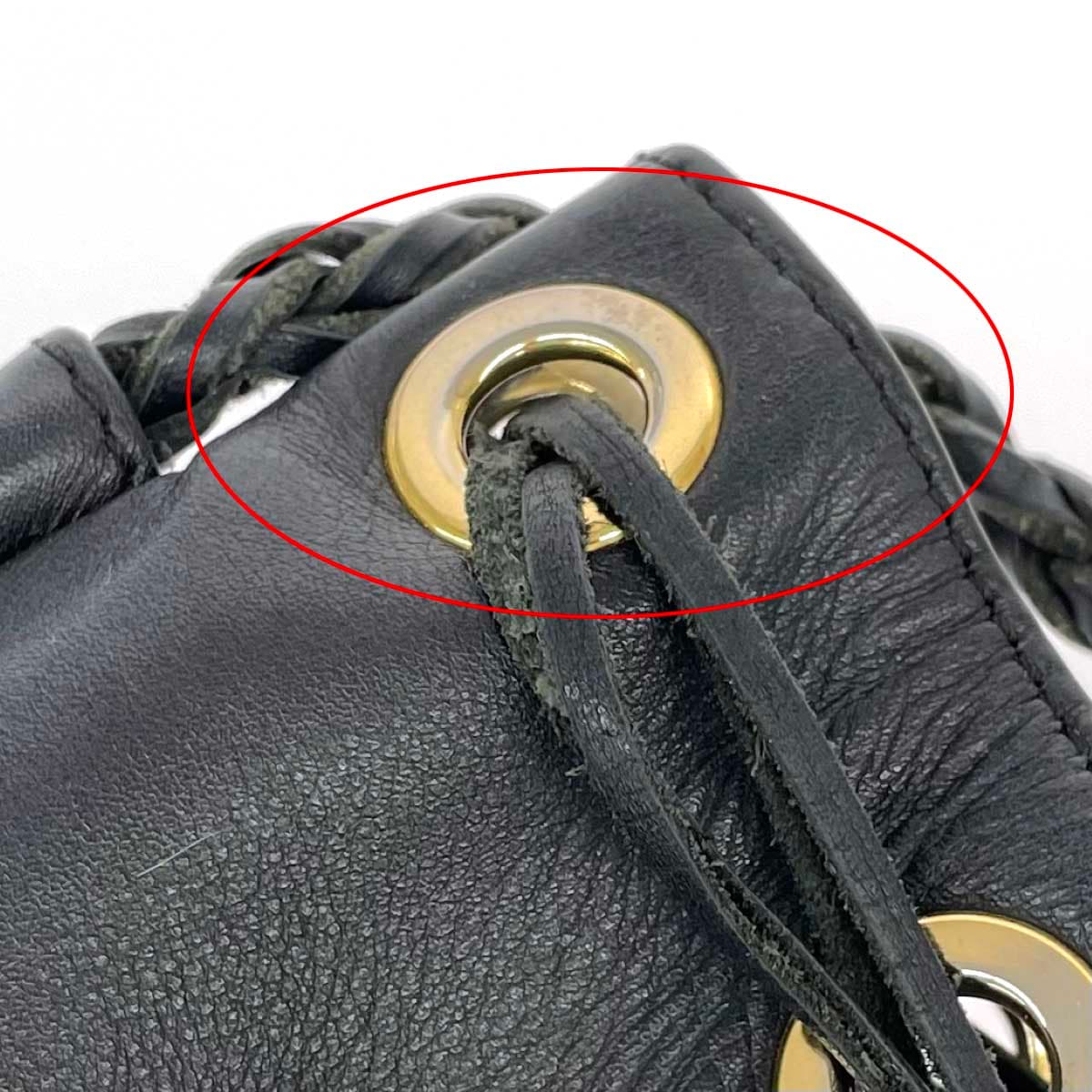 J&M DAVIDSON Carnival One Shoulder Bag Black Leather Drawstring Fringe Women's Shoulder Bag 9