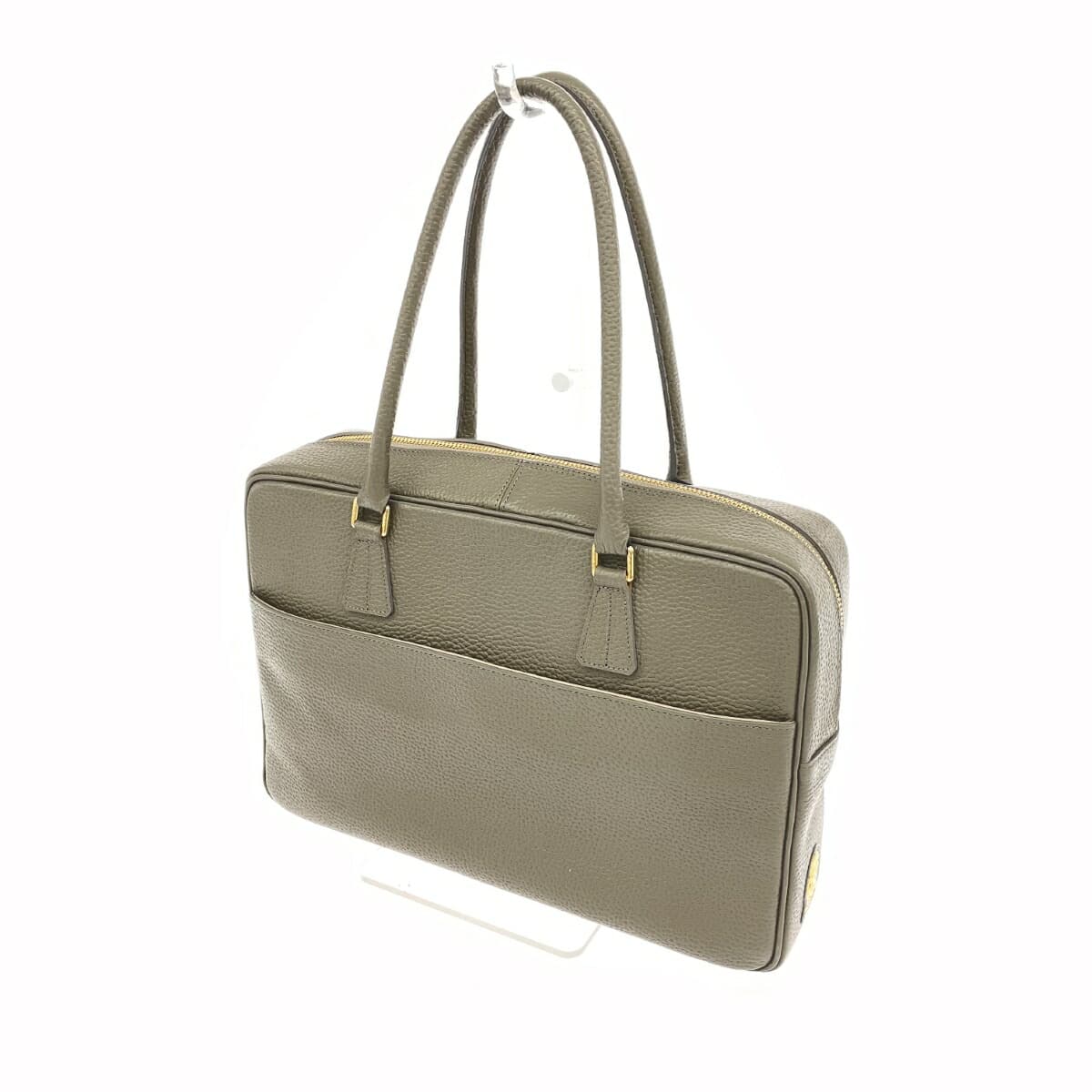 A.D.M.J (Accessoires De Mademoiselle) Accessoires De Mademoiselle Jap Mozart Tote Bag Gray Leather Women's 3