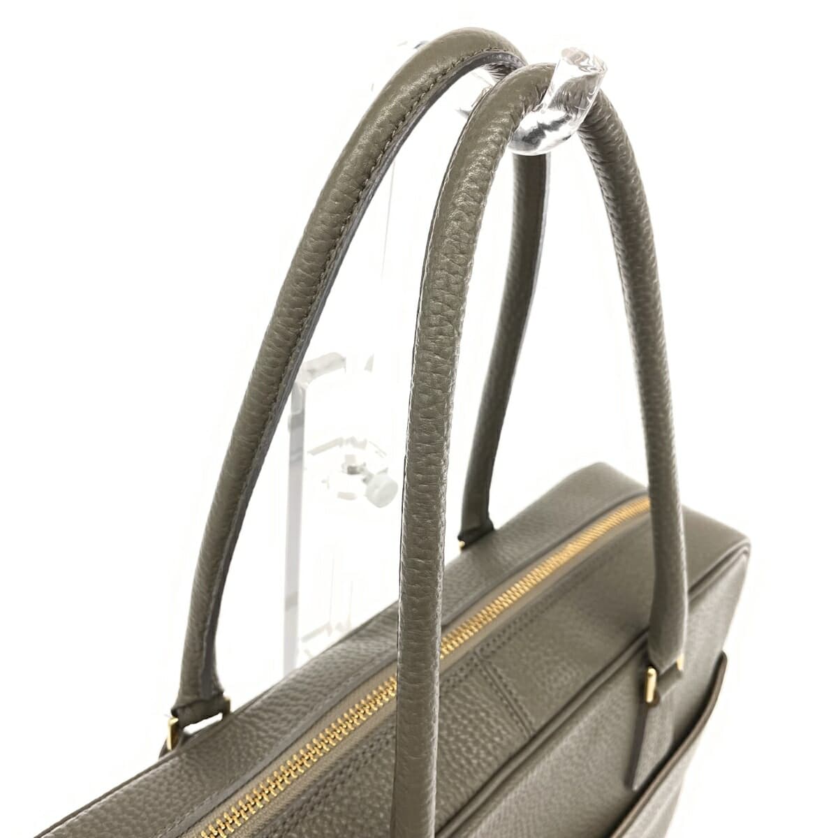 A.D.M.J (Accessoires De Mademoiselle) Accessoires De Mademoiselle Jap Mozart Tote Bag Gray Leather Women's 4