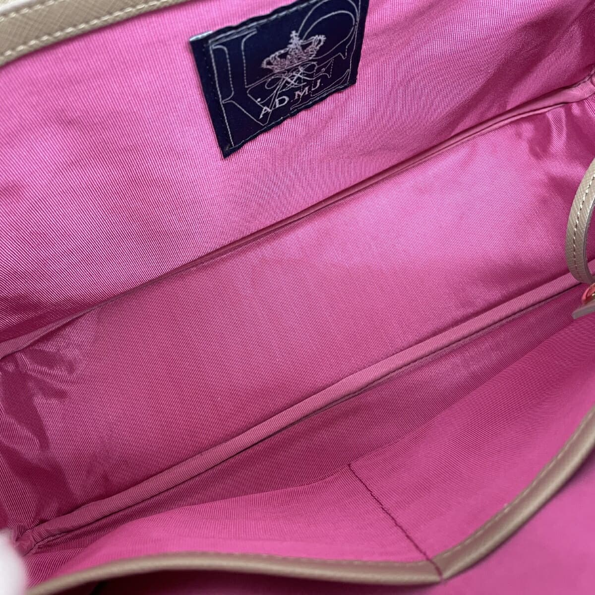 A.D.M.J (Accessoires De Mademoiselle) Accessoires De Mademoiselle Jap Mozart Tote Bag Gray Leather Women's 8