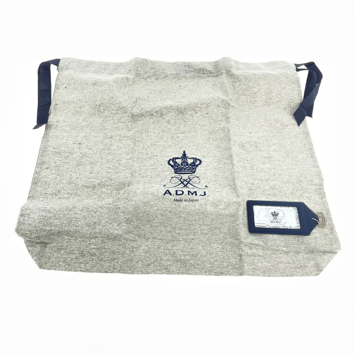 A.D.M.J (Accessoires De Mademoiselle) Accessoires De Mademoiselle Jap Mozart Tote Bag Gray Leather Women's 9