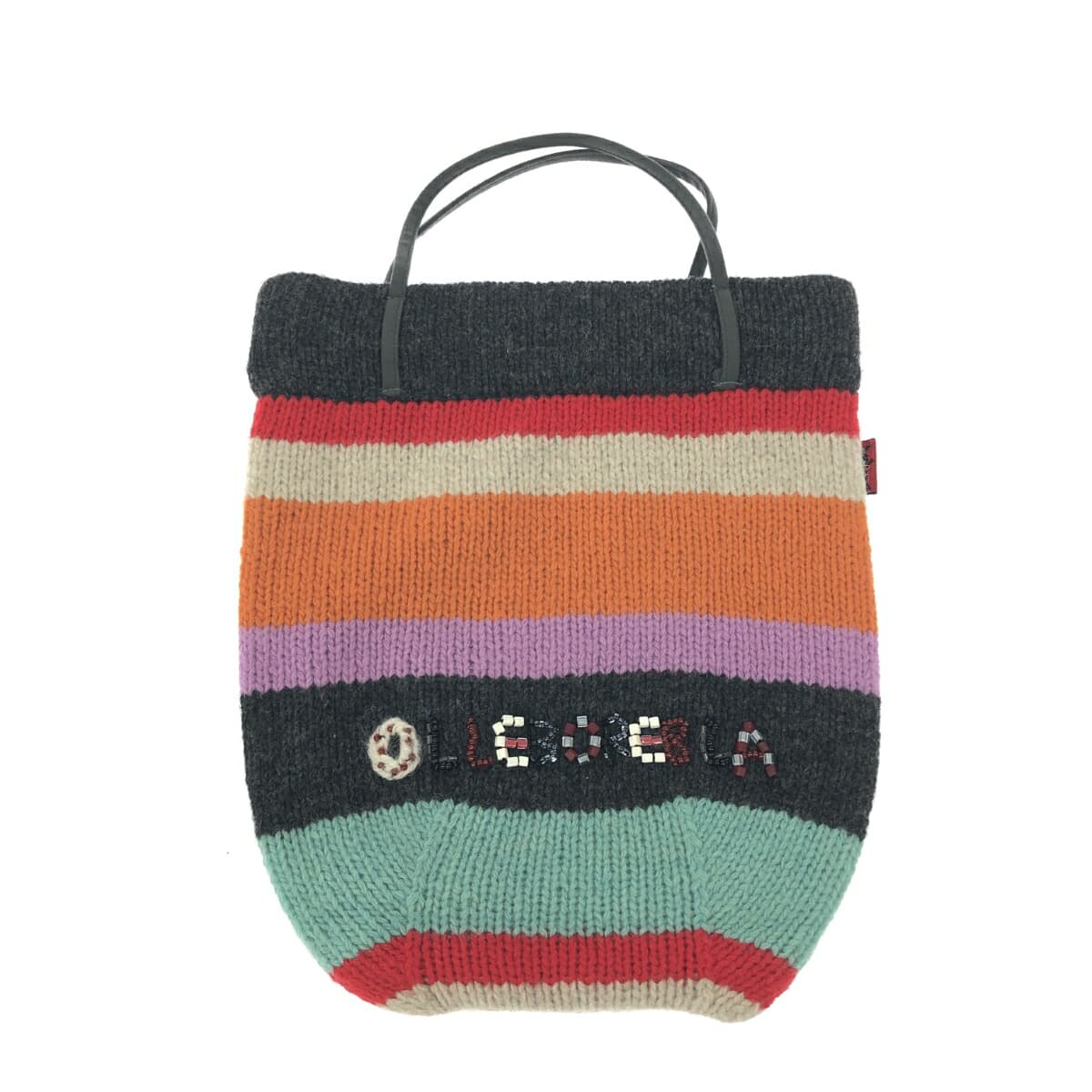 OLLEBOREBLA Alberobello Handbag Multi-color Knit Women's bag
