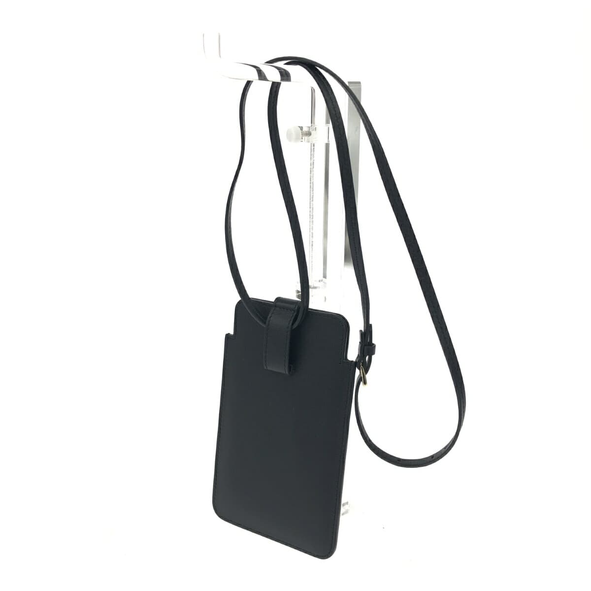 Maison Martin Margiela Phone Case Shoulder Bag Good Condition SA3VZ0001 Black Leather Unisex 2