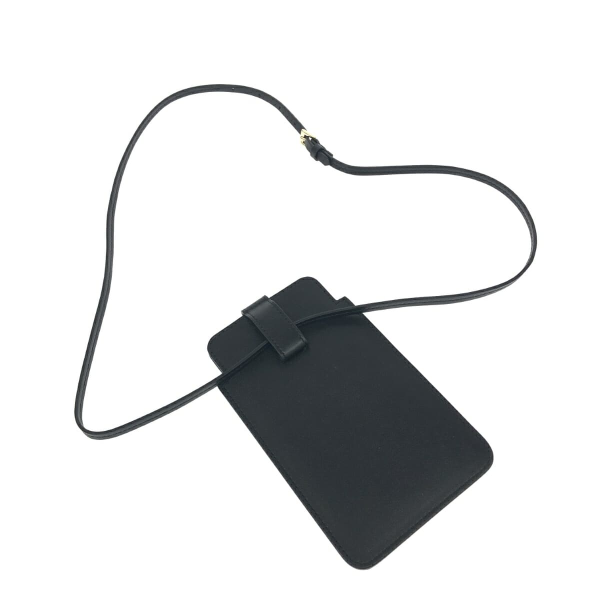 Maison Martin Margiela Phone Case Shoulder Bag Good Condition SA3VZ0001 Black Leather Unisex 4