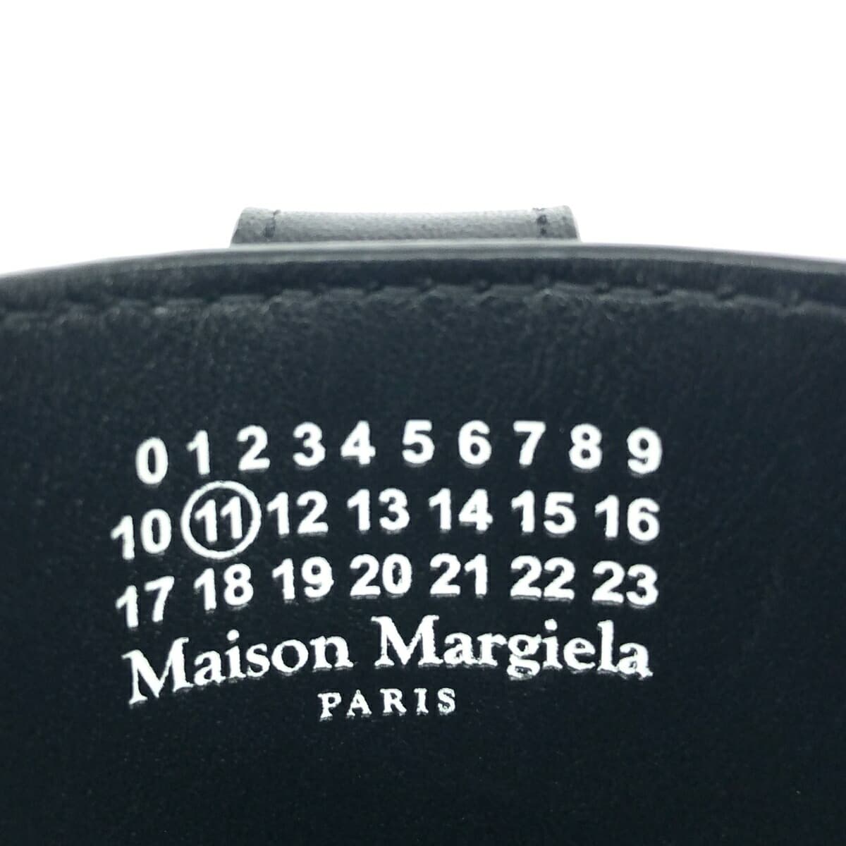 Maison Martin Margiela Phone Case Shoulder Bag Good Condition SA3VZ0001 Black Leather Unisex 7