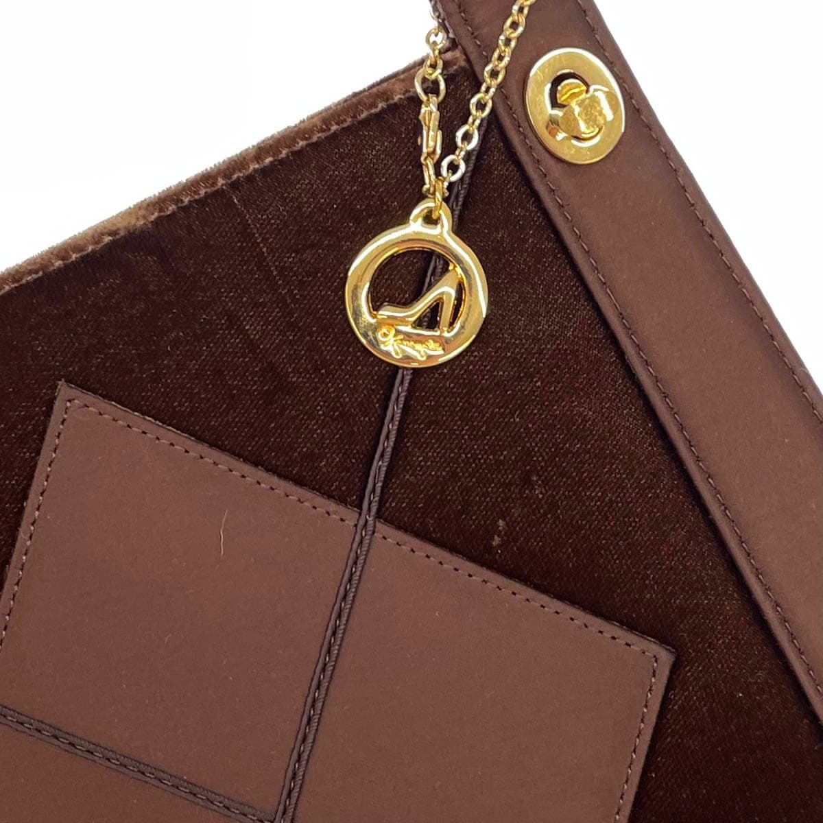 Ginza Kanematsu Handbag Brown Ladies bag 5