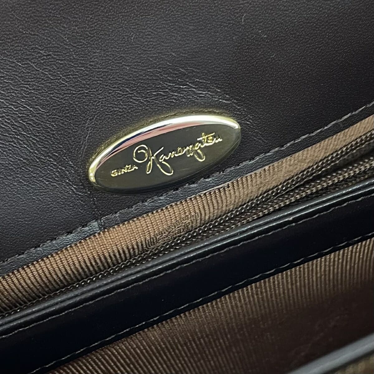 Ginza Kanematsu Handbag Brown Ladies bag 6