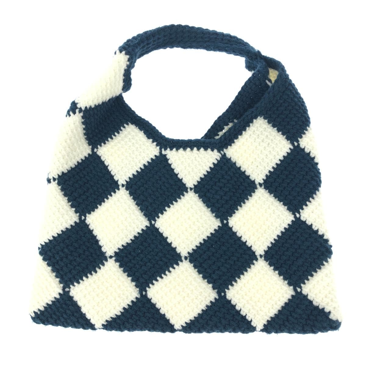 MARNI Handbag White/Navy Market Tech Wool Women's bag 2
