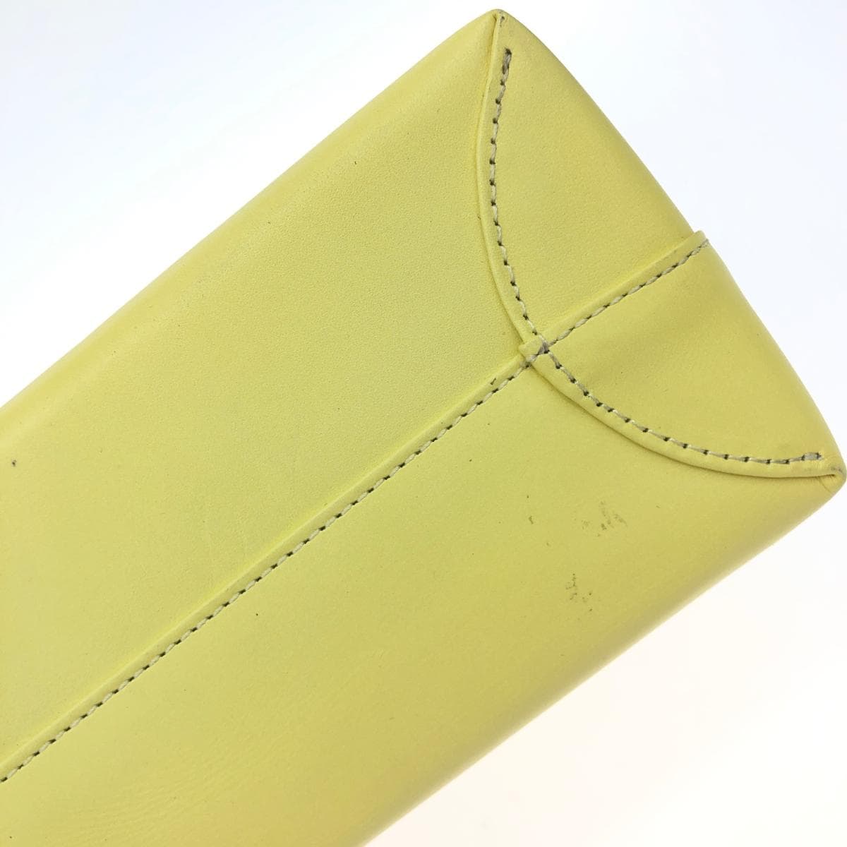 Kitamura Disney Tote Bag Yellow Leather Women's bag 8