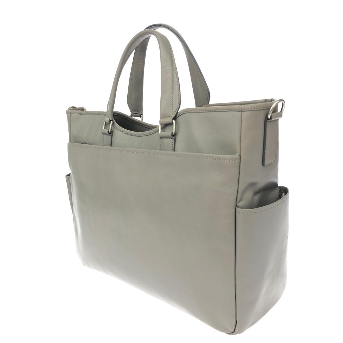 ultima TOKYO Ultima Tokyo 2WAY Bag Greige Leather Women's Multifunctional Bag 3