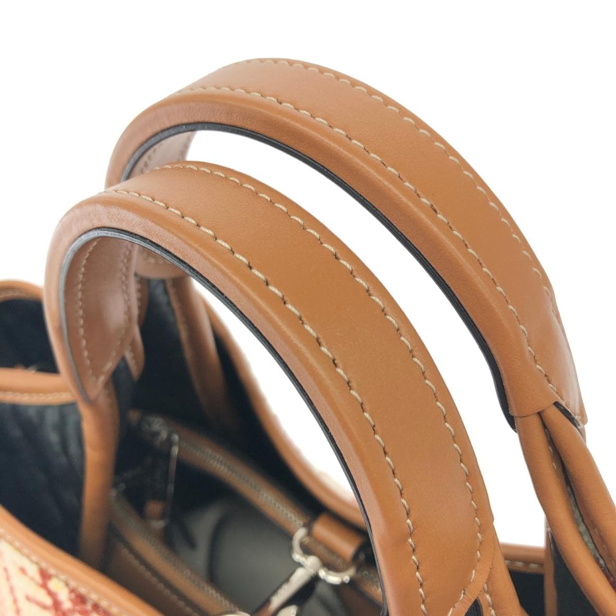 TOD'S 2WAY bag in good condition, brown/beige, tweed, multifunctional bag for women 6