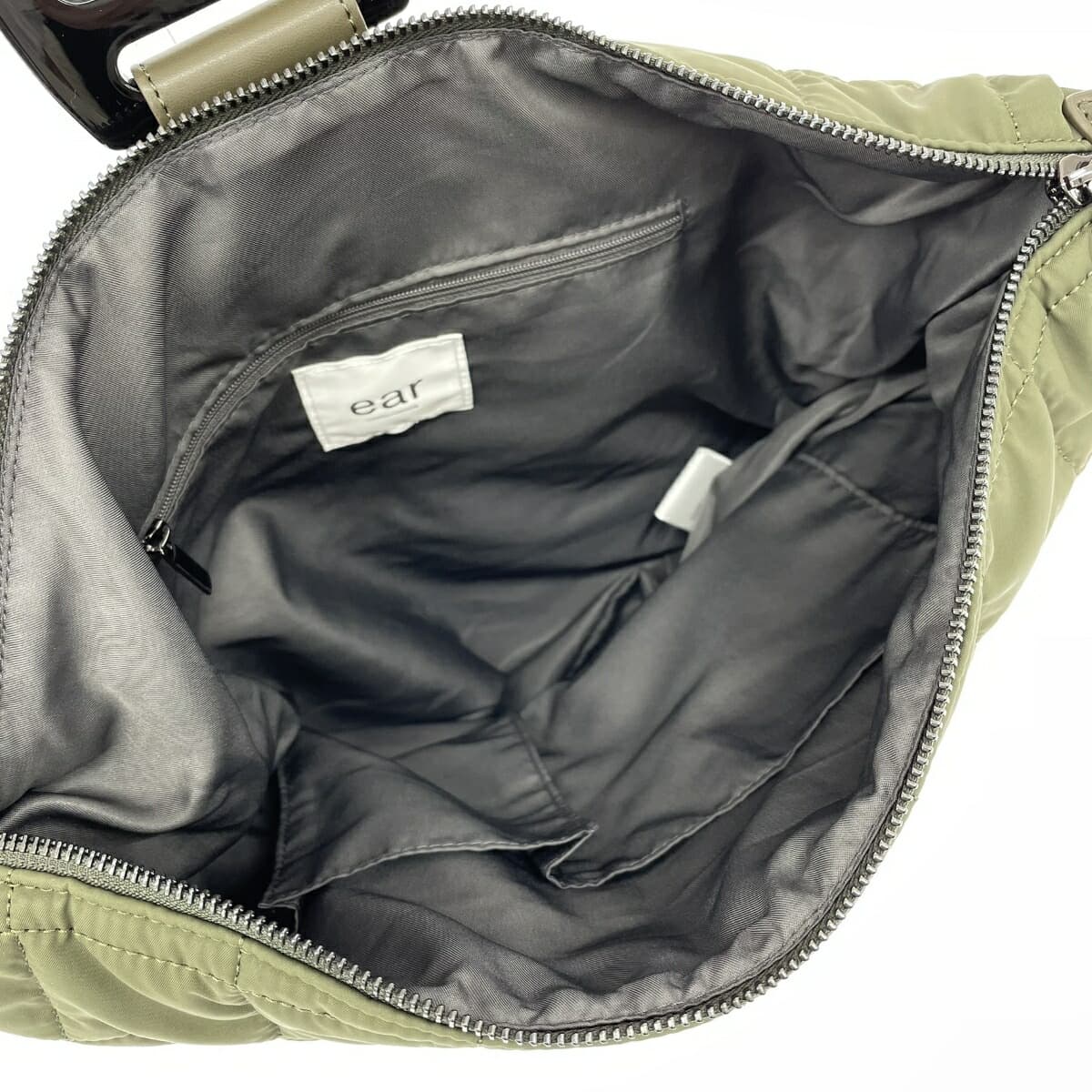ear PAPILLONNER 2WAY bag in excellent condition, khaki nylon, unisex multifunctional bag 6