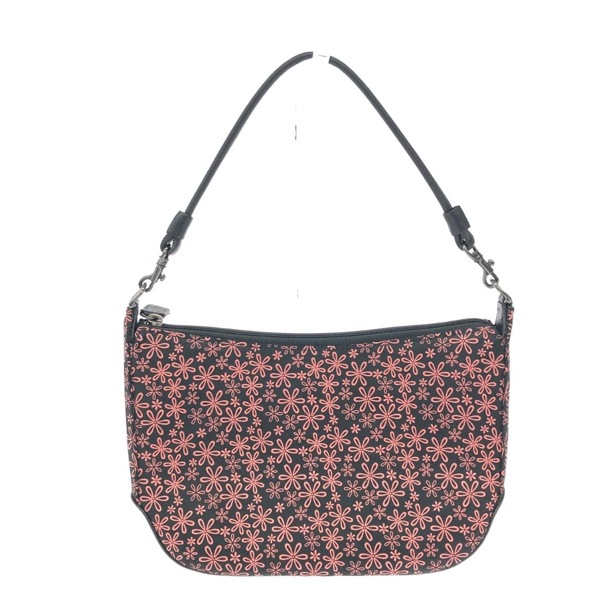 Inden-ya shoulder bag in good condition, black, snow break flower/pattern, women's crossbody bag
