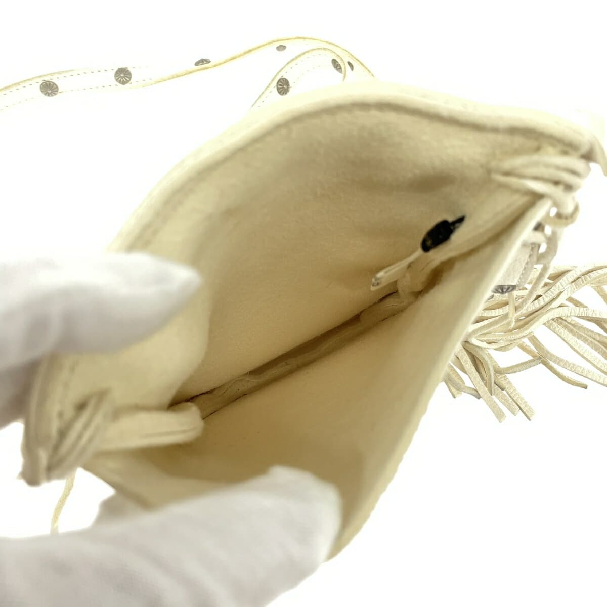 Italy House Italy Beads Shoulder Bag White Fringe Unisex Crossbody Bag 6